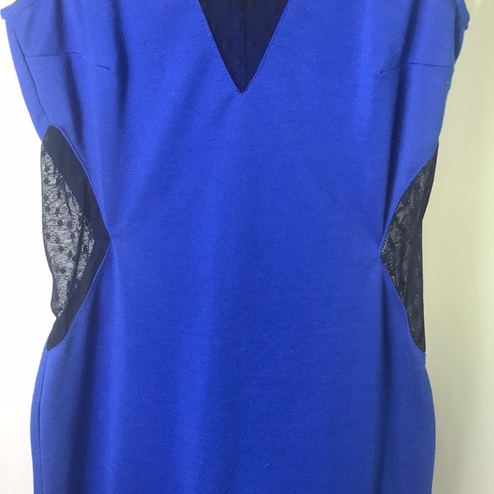 🌻 3/25 🌻 Rhapsody Body Con Dress Side Mesh Lace - Picture 3 of 7